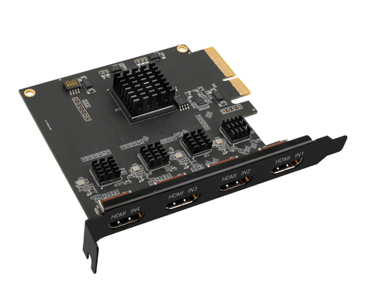 Разрешение 4-канальная видеокарта PCIe для одновременного отображения и переключения