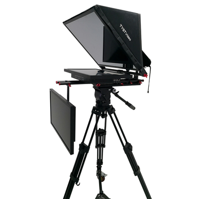 Поддерживаемый Windows 8 TY21G2 Dual Screen Studio Teleprompter с PTZ Caster Tripod