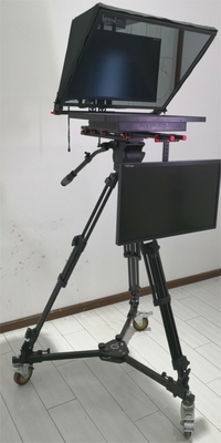 TS-T110/22D Телепромптер с двойным экраном с студийным программным обеспечением и треугольником Caster на камере