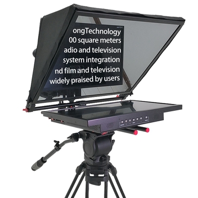 21G-GH 21дюймовый одноэкранный студийный телепромптер с профессиональным штативом и кастрами