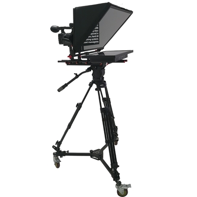 21G-GH 21дюймовый одноэкранный студийный телепромптер с профессиональным штативом и кастрами