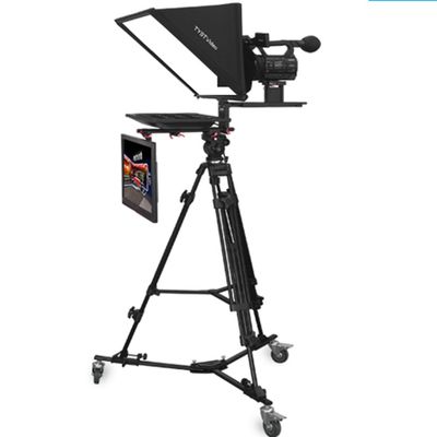 TS-T110/22D Studio Teleprompter 22 дюймовый двойной экранный кастрюля PTZ Трипод закаленное стекло