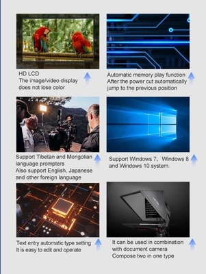 22 дюйма TYSTVideo Профессиональный портативный телевизор Live Stream Prompter Studio Teleprompter Видеосъемка