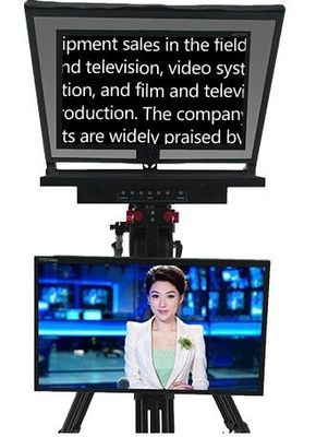 Телепромптер для радиовещания в студии с монитором самопроверки Яркость монитора 300 нит