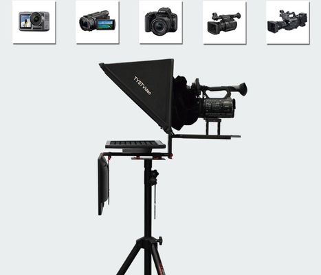 Телепромптинг и съемка сделаны простыми Телепромптер студии с зеркальным экраном самоконтроля