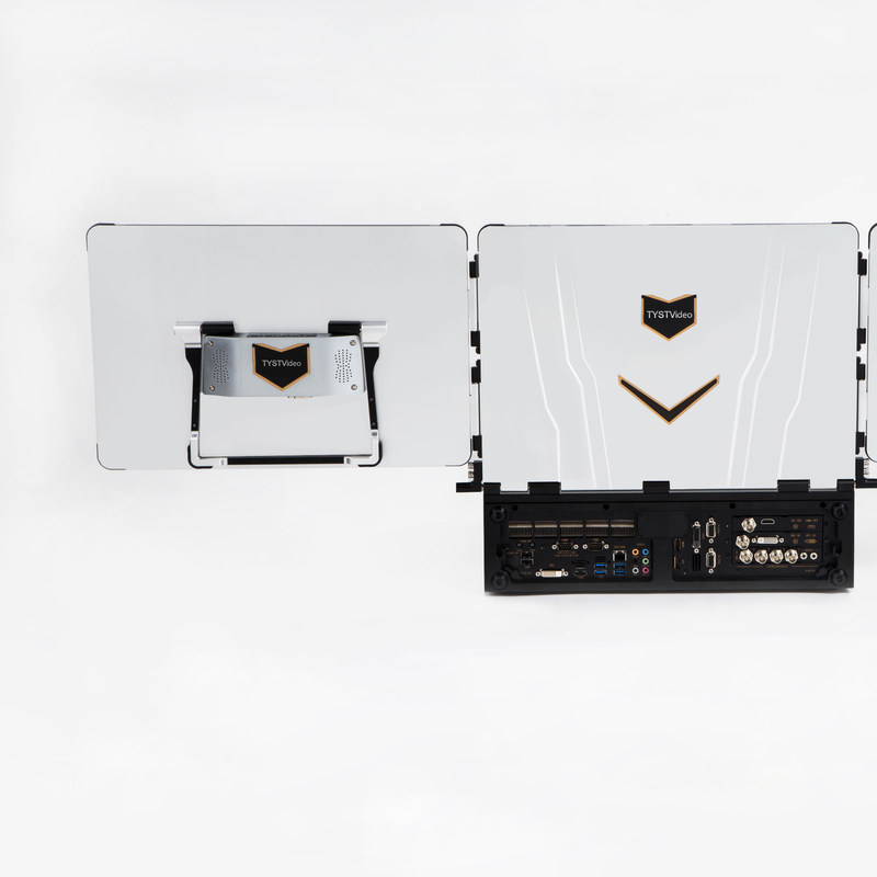 Источник интернет-сигнала 17,3 дюйма Трехэкранное живое потоковое оборудование для портативной игры на открытом воздухе